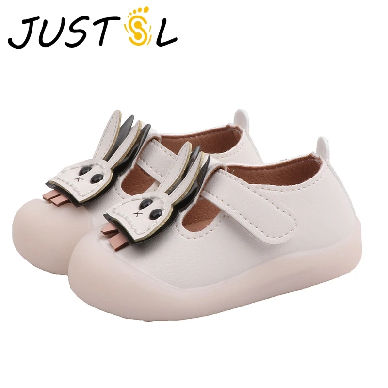 

JUSTSL 2019 Autumn New Female Baby Toddler Shoes Boys girls Cute Rabbit First Walk Kids Shoes Children Princess Shoes