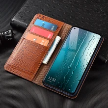 OPPO Realme 1 2 3 3i 5 5i 6 6i Pro Crocodile Pattern Derm Wallet Phone Case For OPPO Realme C1 C11 C2 2020 Business Holster