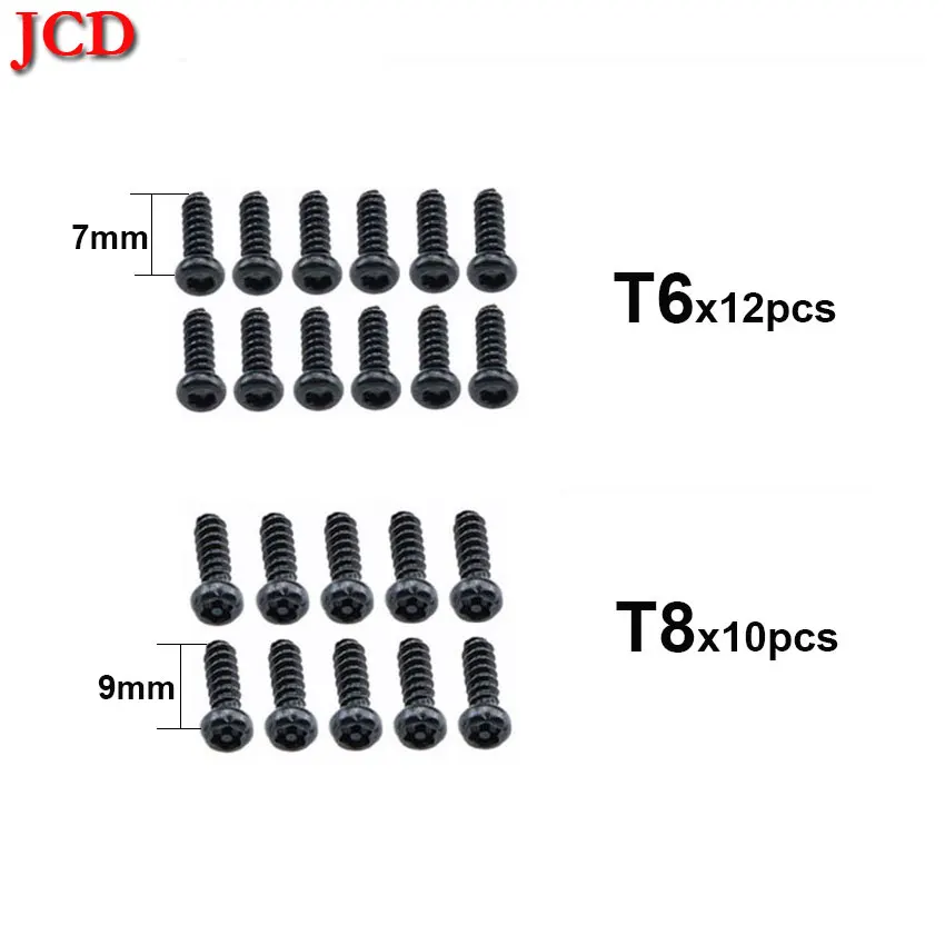 

JCD 9mm T8 Screws Head 7mm T6 Screw set For Xbox one Controller Gamepad Repair Part For Xbox One S X Slim Elite