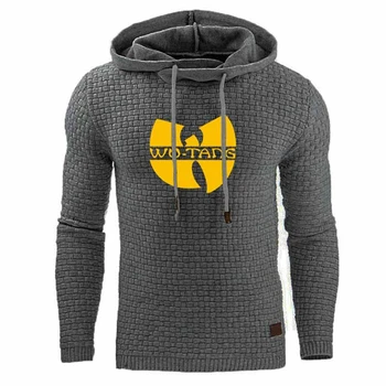 

Spring Autumn Men’s Hoodies Casual Sweatshirts Wu Tang Logo Long Sleeve Pullover Jacket Coats High Quality Jacquard Hoodies
