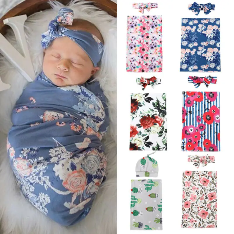 PUDCOCO новейшее мягкое детское Пеленальное муслиновое одеяло для новорожденных мальчиков и девочек, цветочное одеяло для завёртывания для пеленания, комплект одежды из 2 предметов