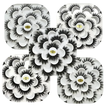 

Mink eyelashes 3d mink hair eyelashes 10 pairs false eyelashes long 3d faux nature fake lashes extension makeup Wholesale