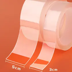 Self Adhesive Double Sided Tape Glue Gadget Home Supplies Nano Reusable Waterproof Wall Two Face Disks Cinta Doble Cara