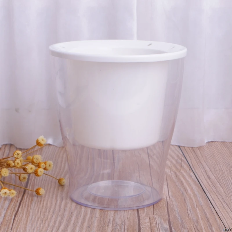 Автоматический ирригатный цветочный горшок ваза автоматический цветочный горшок с системой полива ленивая посадка круглый