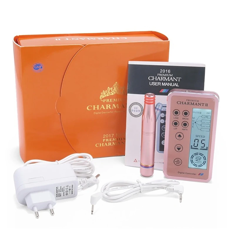 

1PC Professional Design Digital Charmant 2 Permanent Makeup Machine Kits for Eyebrow Lips Rotary Swiss Microblading MTS Pen Set