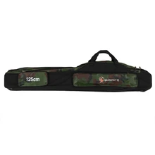 ABUO-сумки для рыбалки 2 Слои Многофункциональный рыболовная удочка приманка Холст Полюс хранения Чехол 125 см Карп рыболовные снасти