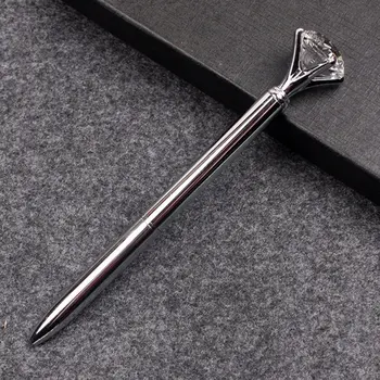

Luxury Portable Big Crystal Pen Diamond Ballpoint Pens Stationery Ballpen Home Office School Supplies Drop Shipping Wholesale