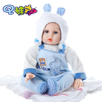 

55cm Rebirth Doll Russian Hat Toddler Girl Doll Full Body Soft Silicone Realistic Baby Shower Toy Birthday Gift