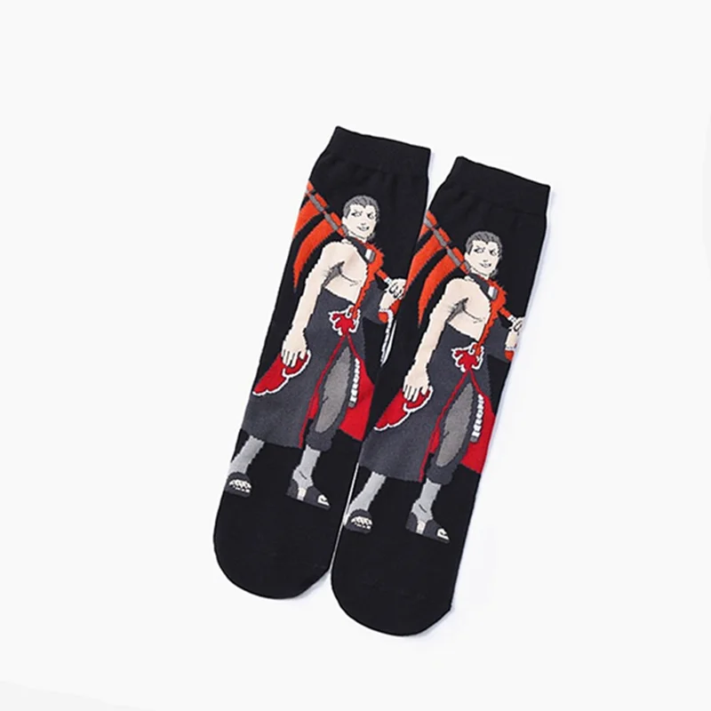 Мультфильм аниме naruto; deidara obito Итачи Учиха мужские толстве длинные носки, модные хлопковые удобный впитывает пот и носка осень-зима skarpetki
