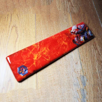 

Beastization Of Machine Two Red Keyboard Resin Handrest For Gaming Office Home Computer Use Handmade Wrist Rest Keyboard Tray
