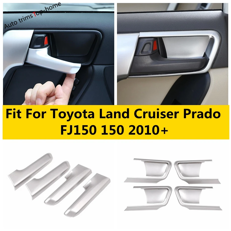 

Accessories For Toyota Land Curious Prado FJ150 2010 - 2020 Car Inner Handle Door Bowl Sequin Cover Trim Matte Interior Kit