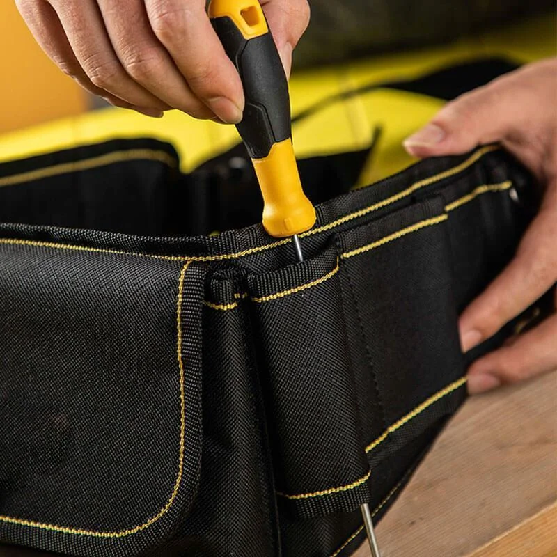 Mintiml Hardware Tool Durable Bag Multifunctional Repair Kit Oxford Cloth Belt Waterproof Multi-pockets Bag Waist Firm Tools Bag large tool bag