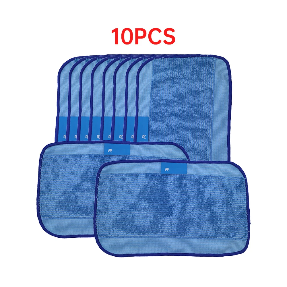 

10PCS Microfiber Pro-Clean Mopping Cloths for Braava Floor Mopping Robot irobot Braava Minit 4200 5200 5200C 380 380t