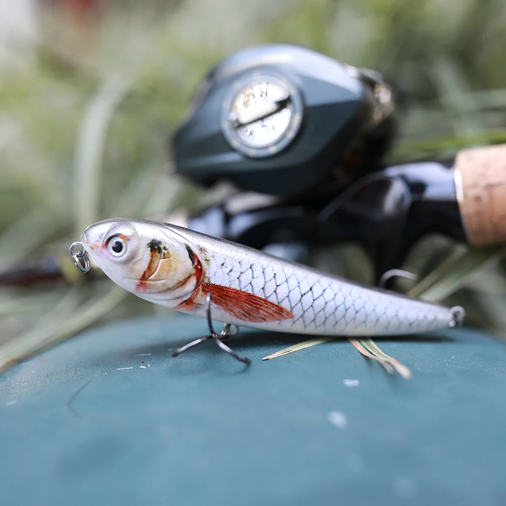 Приманка карандаш TREHOOK Topwater 10 см 17 г плавающая приманка Hrad для ловли форели
