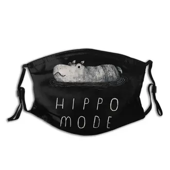 

Hippo Mode Unisex Reusable Face Mask with Filter Anti Haze Dustproof Mask Protection Cover Respirator Mouth Muffle