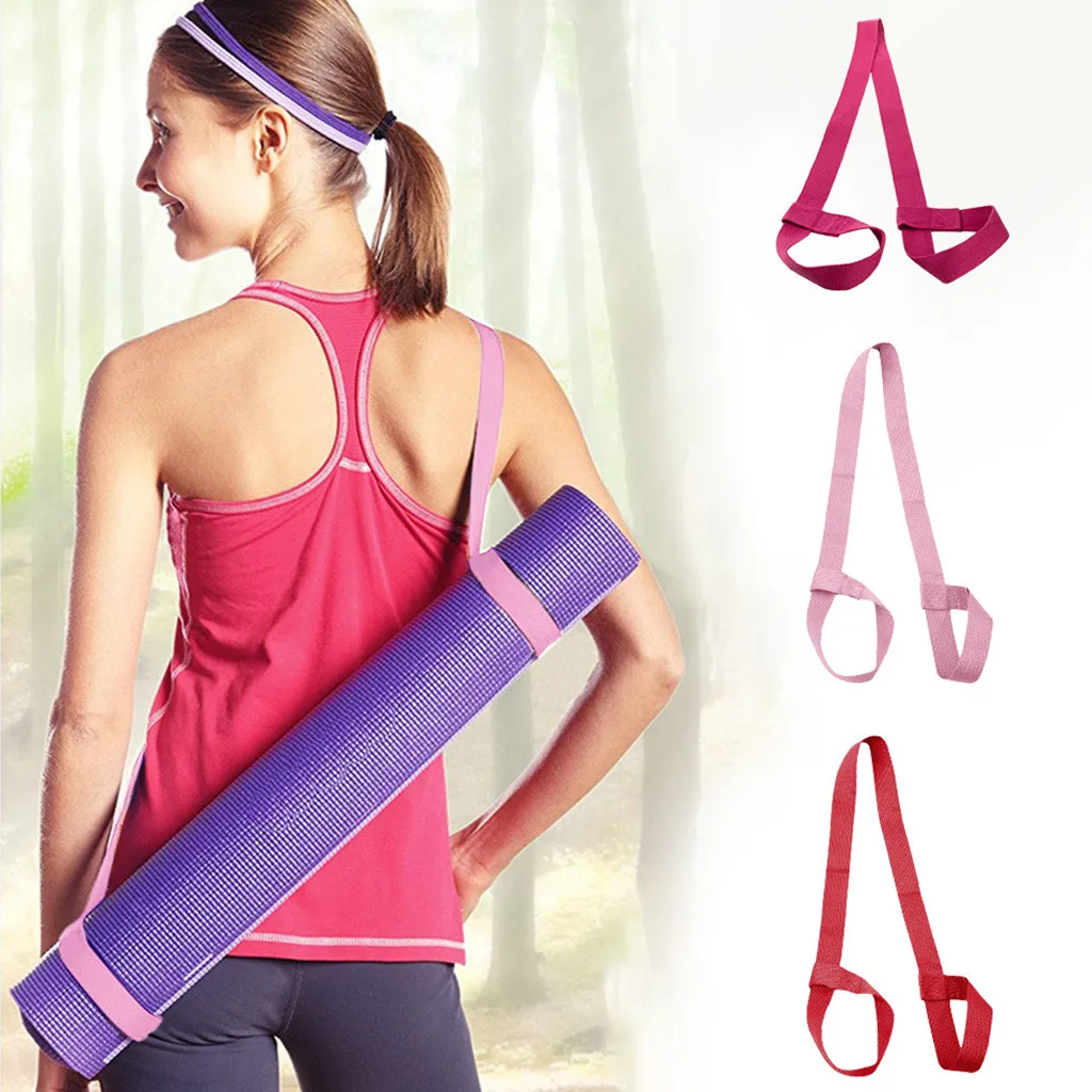 Yoga Mat Straps With Yoga Straps Exercise Mat Rope Two way Elastic Gym Equipment Portable