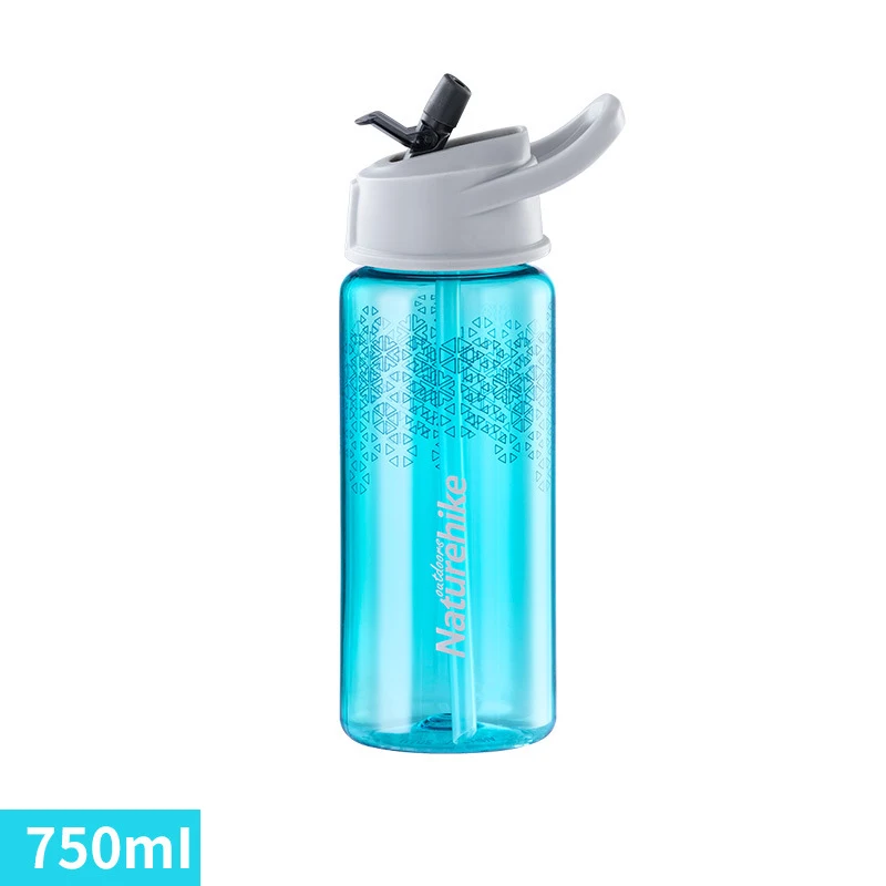 

Outdoor Sports Water Bottle Portable Large Capacity 750ml/1000ml Plastic Cup Smooth Spiral Cup Mouth