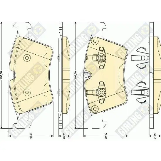 Колодки тормозные MERCEDES GL X164 4.2-5.0/ML W164 5.0/R W241 5