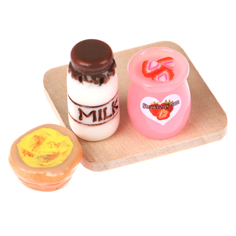 1 Набор олл домашняя еда молочный хлеб корзина бутылки для молока завтрака