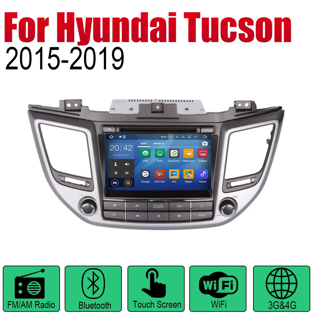 Discount ZaiXi Android 2 Din Auto Radio DVD For Hyundai Tucson TL 2015~2019 Car Multimedia Player GPS Navigation System Radio Stereo RHD 1