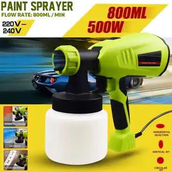 

500W 800ML Electric Sprayer Machine Paint Home Car Painting Tool Electric Paint Sprayer Car Painting Furnitures DIY Painting
