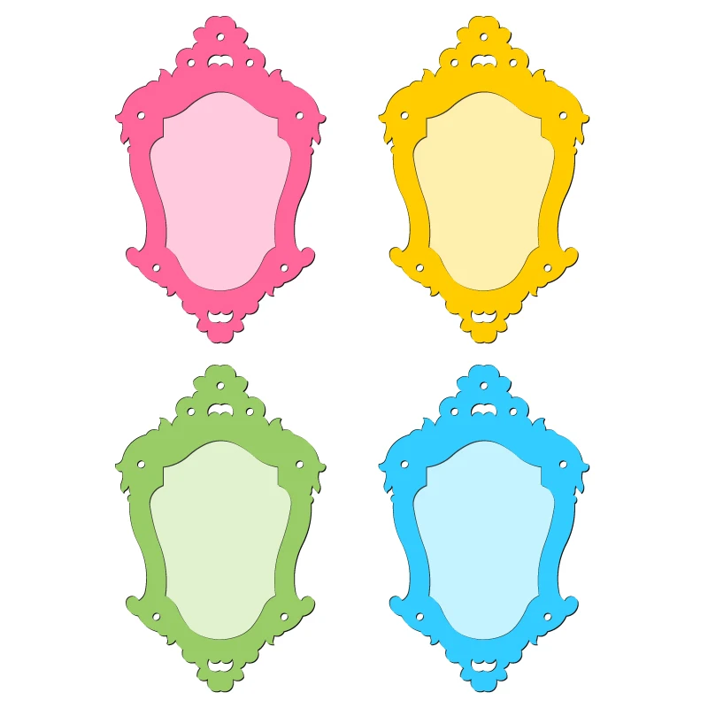 

New Photo Frame Wooden Die Scrapbooking C2939 Cutting Dies Multiple Sizes Compatible With Most Die Cutting Machines
