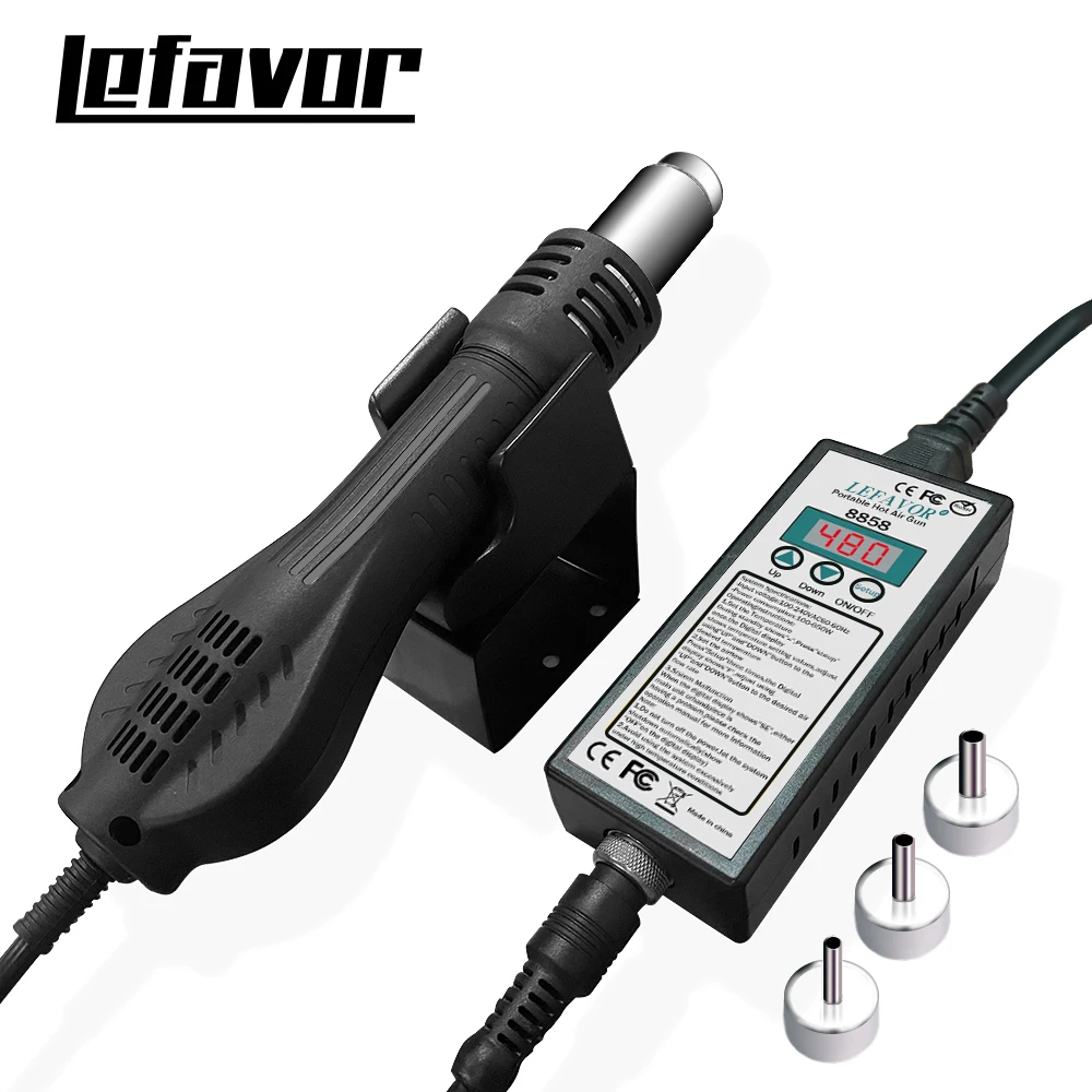 8858 Micro Rework soldering station LED Digital Hair dryer 650W Heat Gun welding repair tools Hot air gun hot air gun,soldering station,heat gun,mini hot air gun
