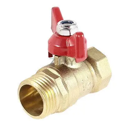 Замена мужского и женского пола 1/2PT-бабочка сцепление латунный шаровой клапан