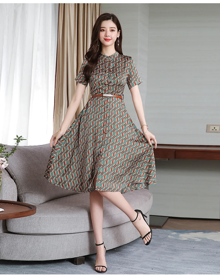 Autumn Winter Women Midi Dress Party Bodycon Festival Tiger Print Sexy Long Sleeve Elegant Office Clothes