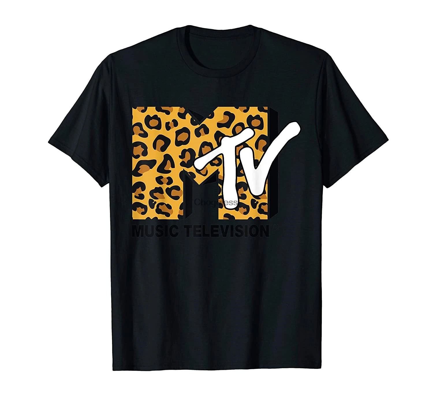 Классическая футболка с логотипом Mtv и леопардовым принтом |