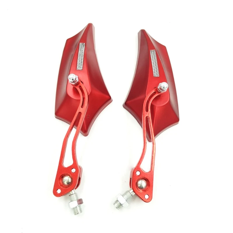 Modified Rear Mirrors Motorcycle Scooters Rear View Mirror Side View Mirrors Left Right Side 8mm 10mm N0HF 2x