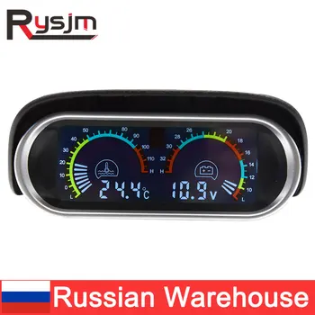 

Universal Digital 12V/24V Car LCD Water Temperature Meter + Temp Sensor 10mm Thermometer Voltmeter 2in1 Temp & Voltage Meter