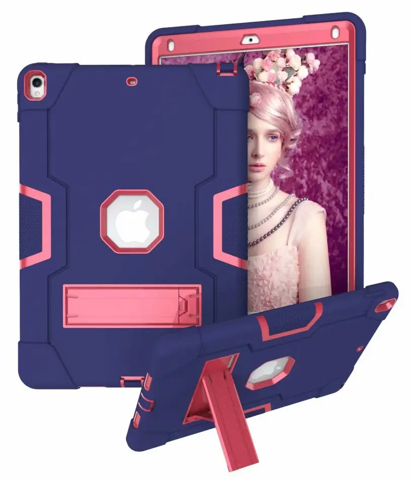 

Original Shockproof Case for Ipad Pro 10.5 A1709 Kickstand Kids Armor Heavy Duty Silicon Hard Protective Cover For Ipad Pro 10.5