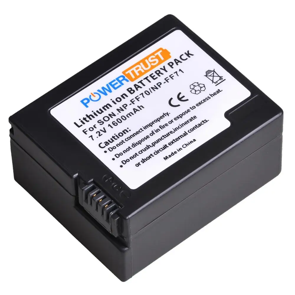 Rechargeable Li-ion Batteries For Sony DCR-HC40, DCR-HC42, DCR-HC43, DCR-HC44, DCR-HC46 Handycam Camcorder - View #2