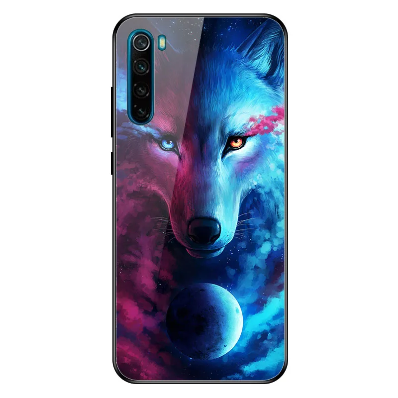 Geruide для Xiaomi Redmi Note 8 чехол, закаленное стекло Note 8 Pro Чехол cubierta para Для Xiaomi Redmi Note 8 Pro Чехол