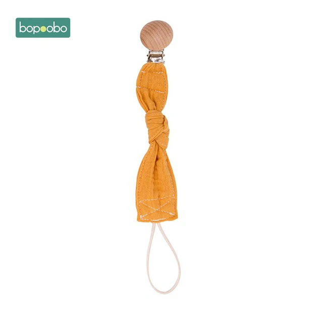 Yellow Bopoobo 1 шт., детская пустышка, зажим на цепочке, хлопковая ткань, плюшевые игрушки в виде животных, пустышка, держатель для сосок, игрушки для новорожденных, аксессуары для кормления - Цвет: Yellow