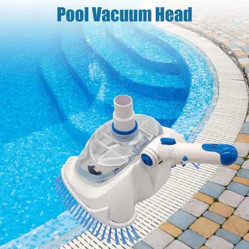 

Pool Spa Vacuum Head Manual Suction Machine Weighted Base Adjustable Angle Handle Clean Brush Maintenance Tool