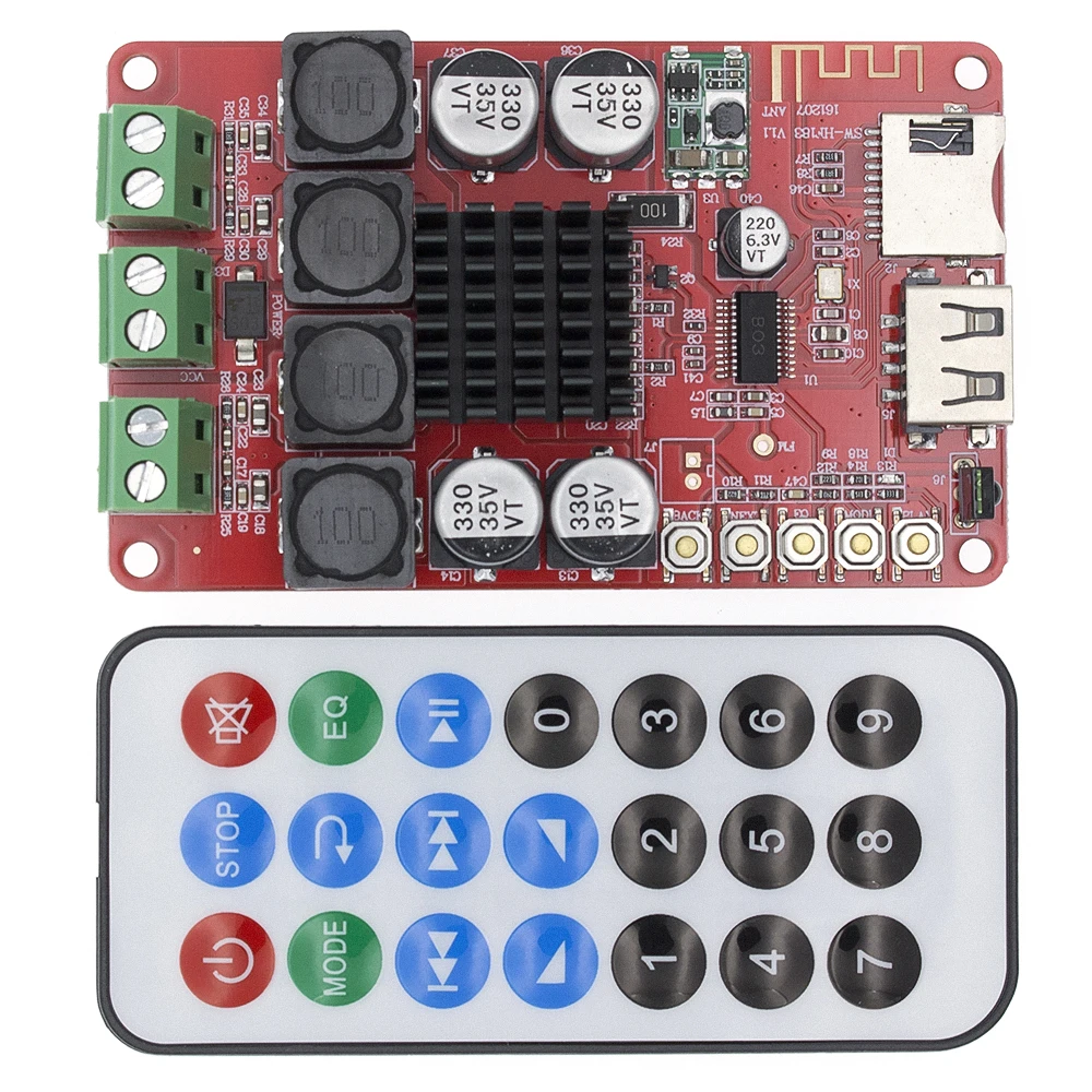 Bluetooth приемник TPA3116 усилитель аудио Плата цифровой U диск TF декодирование с
