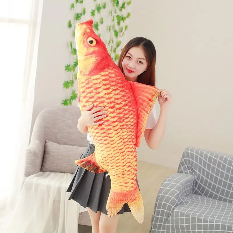 20cm 30cm 40cm Lucky Red Carp Animal Koi Fish Creative Pillows Cats