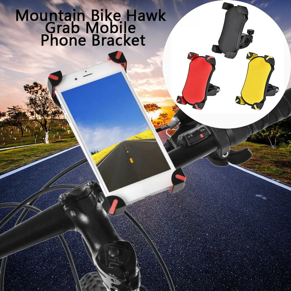 

Mountain Bike Motorcycle Phone Holder 360Rotatable Handlebar Bicycle Phone Holder Rearview Mirror Mobile Cell Phone Stand Holder