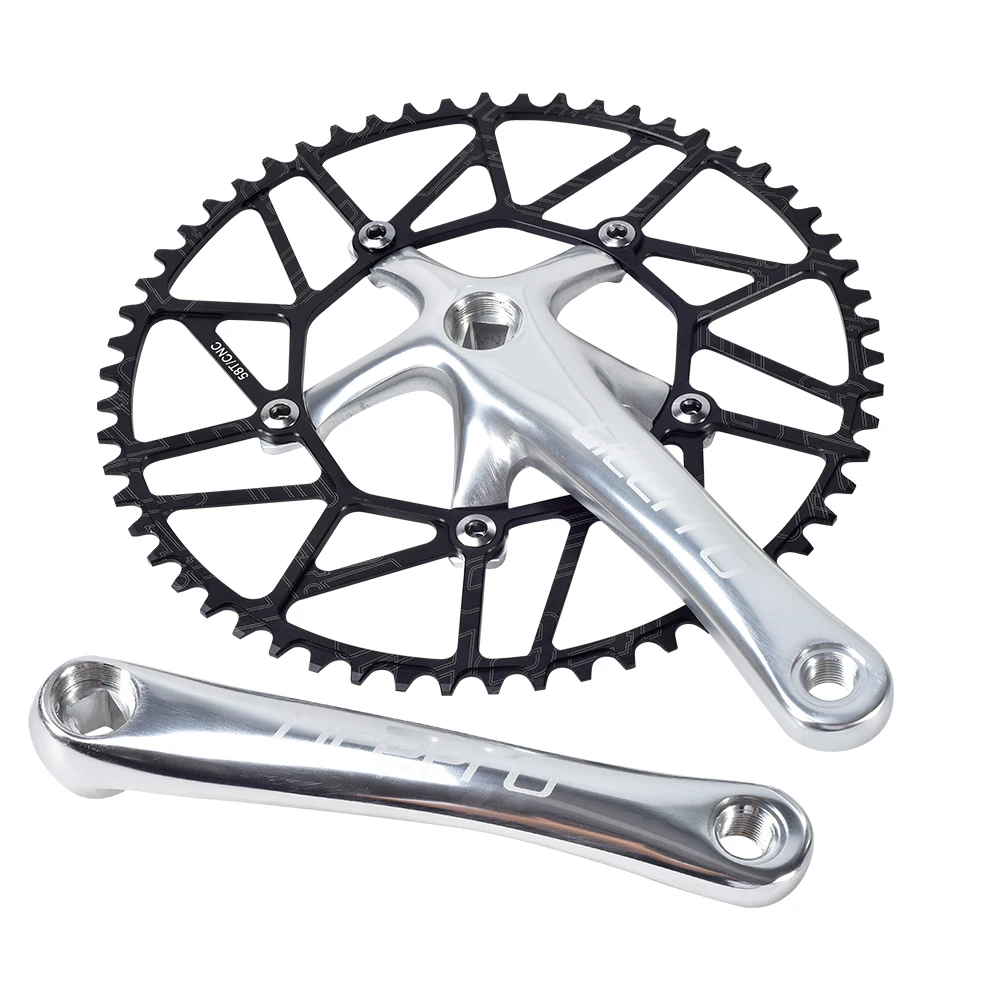 BMX велосипед велосипедная Звездочка 130BCD 50/52/54/56/58T узкая широкая цепь из колец цепь полые Звездочка один Скорость велосипед круг шатунная пластина