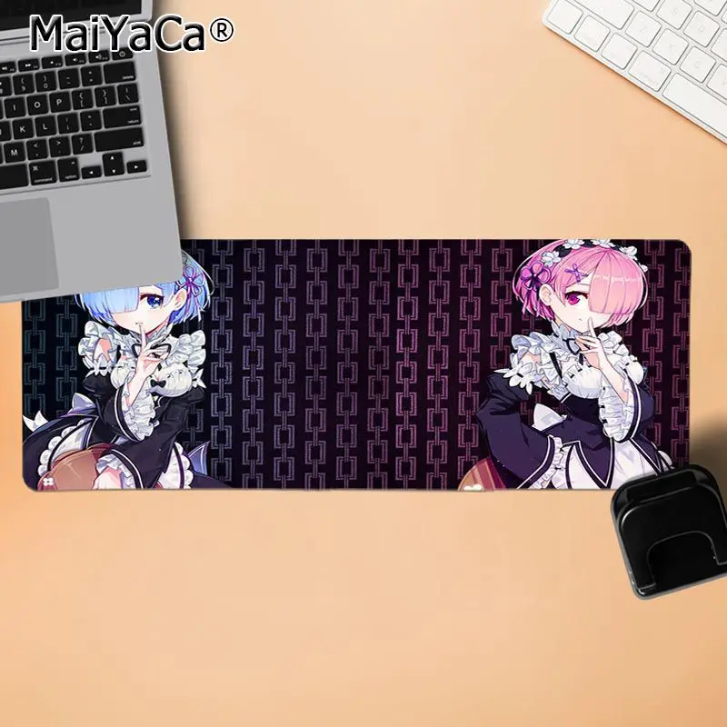 MaiYaCa Rem Re Zero Аниме девочка геймерская игра коврик для мыши противоскользящие прочные силиконовые компьютерные коврики