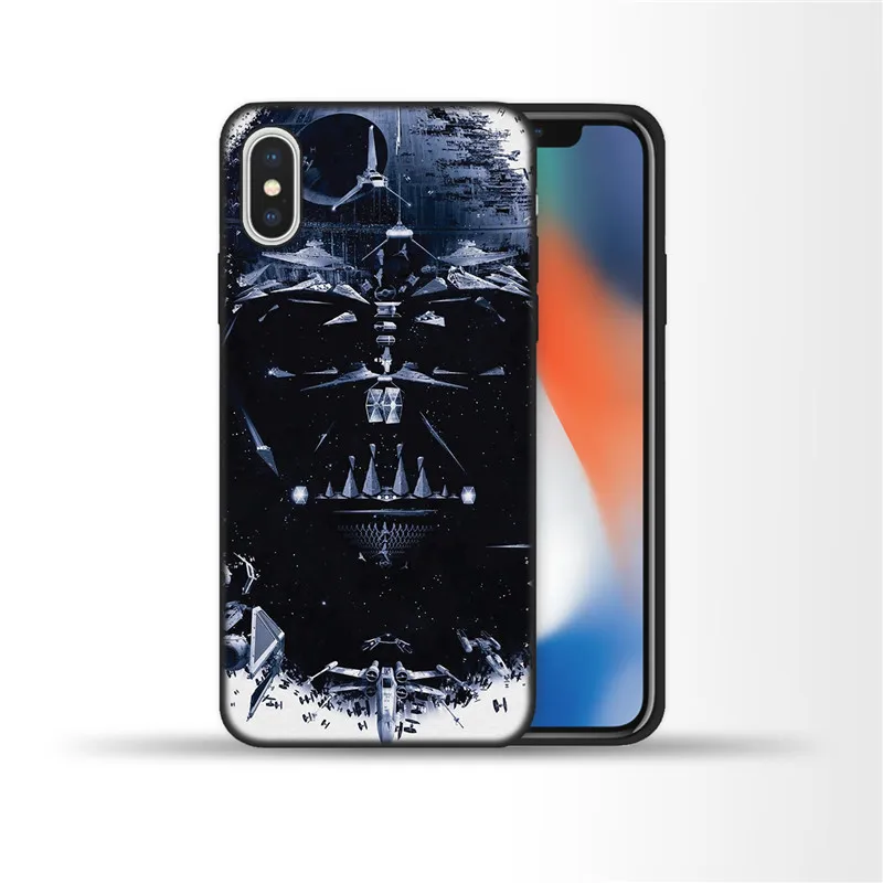 1 Мягкий ТПУ чехол Star Wars Armor для iPhone 8 7 6 6S Plus X XR XS Max 5 5S SE силиконовый черный чехол для iPhone XS Max 8Plus Capa - Цвет: 1