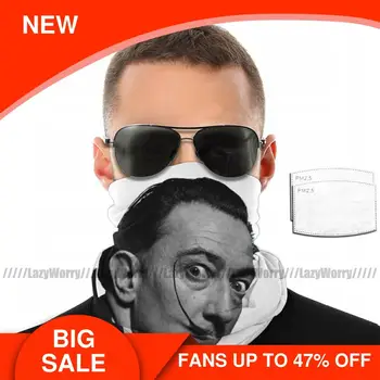 

De Salvador Dali Mouth Face Mask Salvador Dali Facial Mask for Adult with 2 Filters Polyester Cool Mask