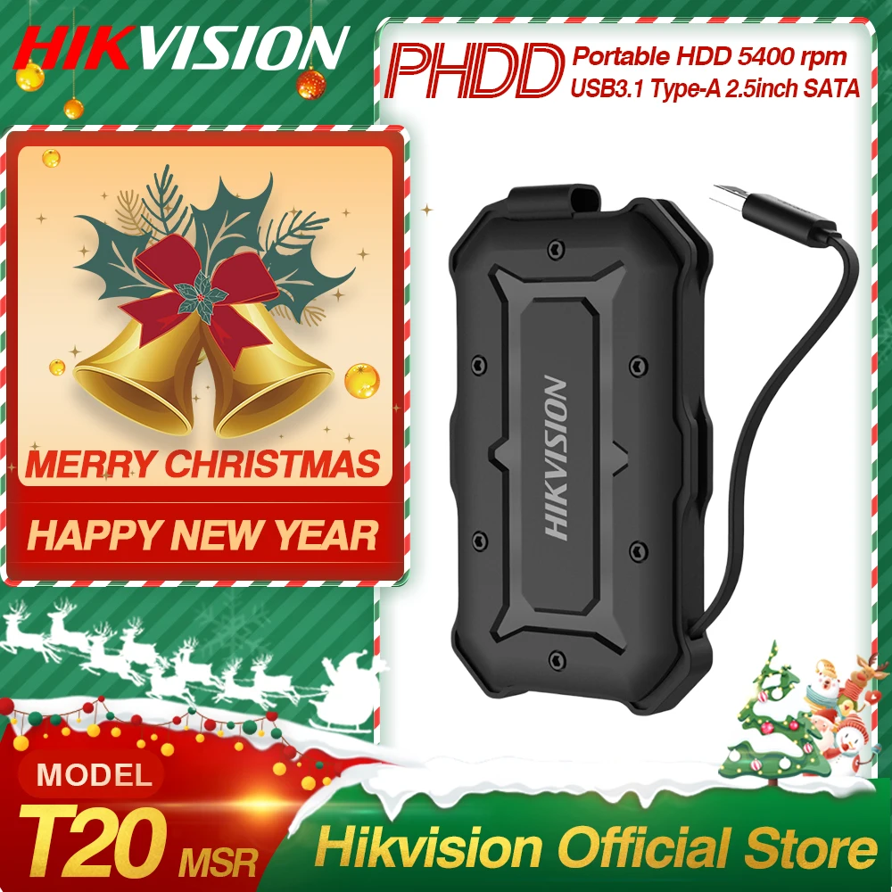Hikvision 1 ТБ внешний жесткий диск 2 портативный USB3.1 Type A Мобильный военный HikStorage накопитель для ПК