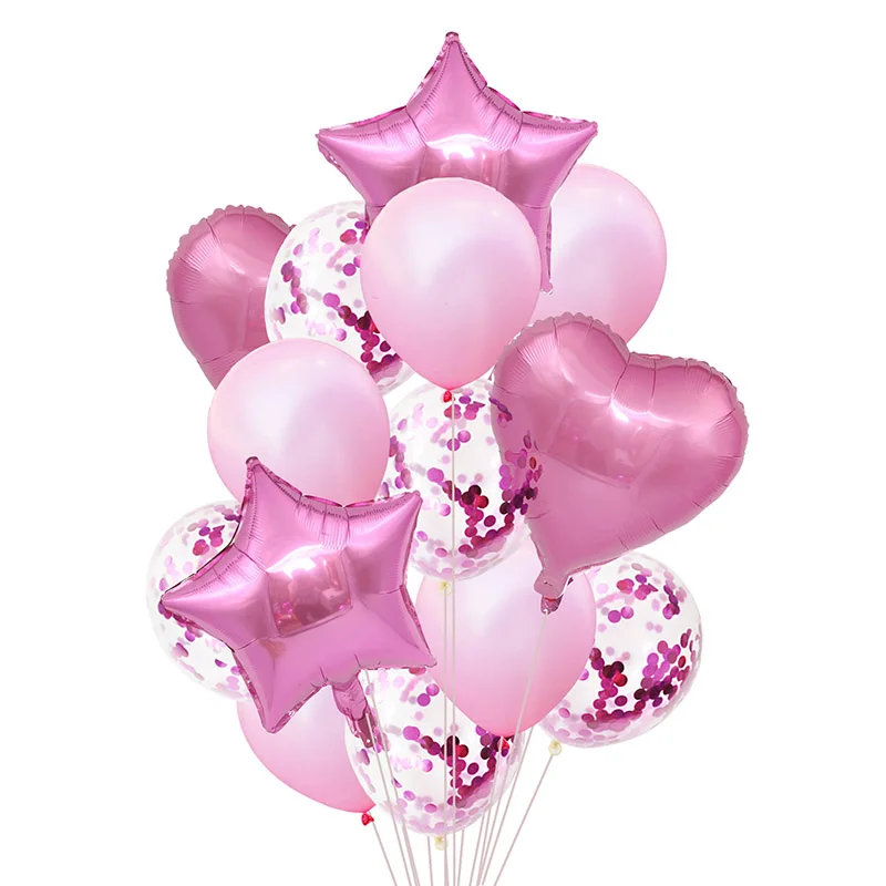 Детский комплект для душа, украшения для девочек и мальчиков, Детские воздушные шары для девочек, подарок на день рождения