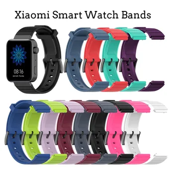 

CN Version For Xiaomi Smart Watch Strap 18mm Silicone Soft Original Watchbands For Mi Watch Bands New Smart Wearable Accessories