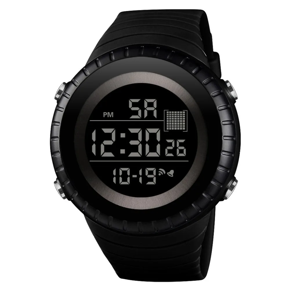 Relogio часы reloj мужские модные часы для мальчиков водонепроницаемые ЖК-цифровые часы с секундомером и датой Резиновые Спортивные наручные часы водонепроницаемые Q7