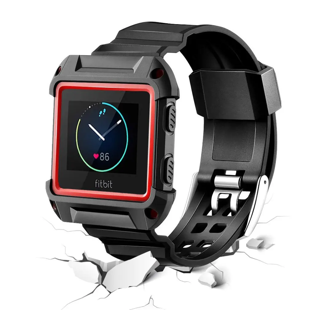 Смарт-часы сменный ремешок большой браслет ремешок+ рамка для Fitbit Blaze горячая распродажа - Цвет ремешка: 2