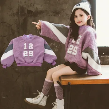 

2020 Children Baby Sweaters girl Sweaters Winter Girls Sweaters Knit Kids Pullover Casual Clothing 4-13 Years